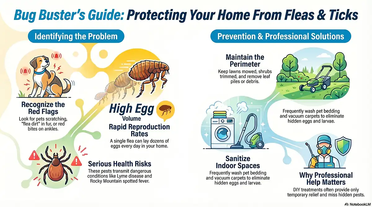 tick and flea infograph